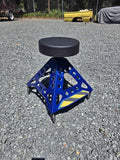 Custom Adjustable Rolling Shop Stool